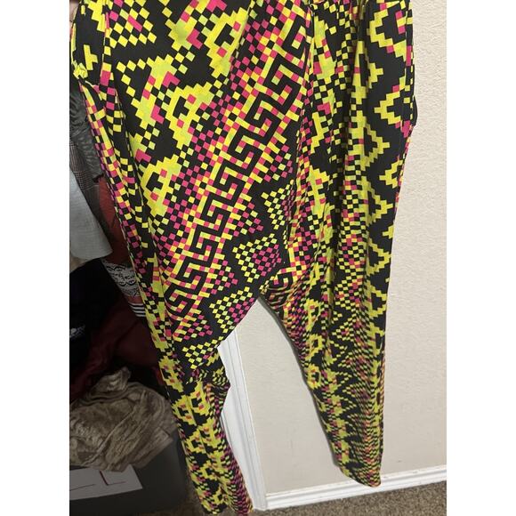 ZUMBA Wear Colorful Jumpsuit Spicy One Piece Athletic 2001 Y2K Dance Yoga Sz M - Picture 7 of 10